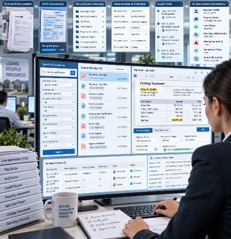 Making Documents Editable and Searchable