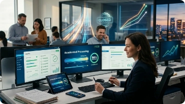 EMA helped a leading US lender triple loan closing speed while efficiently managing double the loan volume through optimized mortgage closing operations.