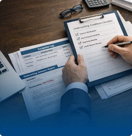 Conditions Management and Underwriting Decision Support
